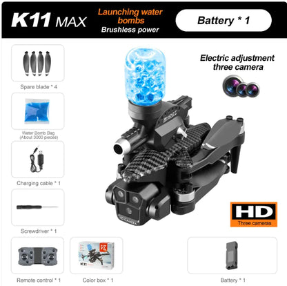 Optical Flow Three Camera Four-axis Water Bomb Launching Drone