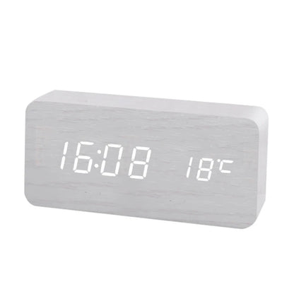 Lumina Wood Desk Clock & Charger