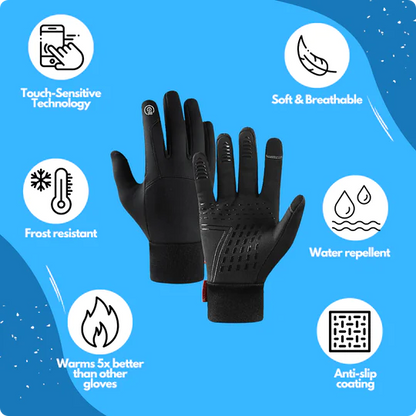 Touch Screen Water Repellant Thermal Gloves
