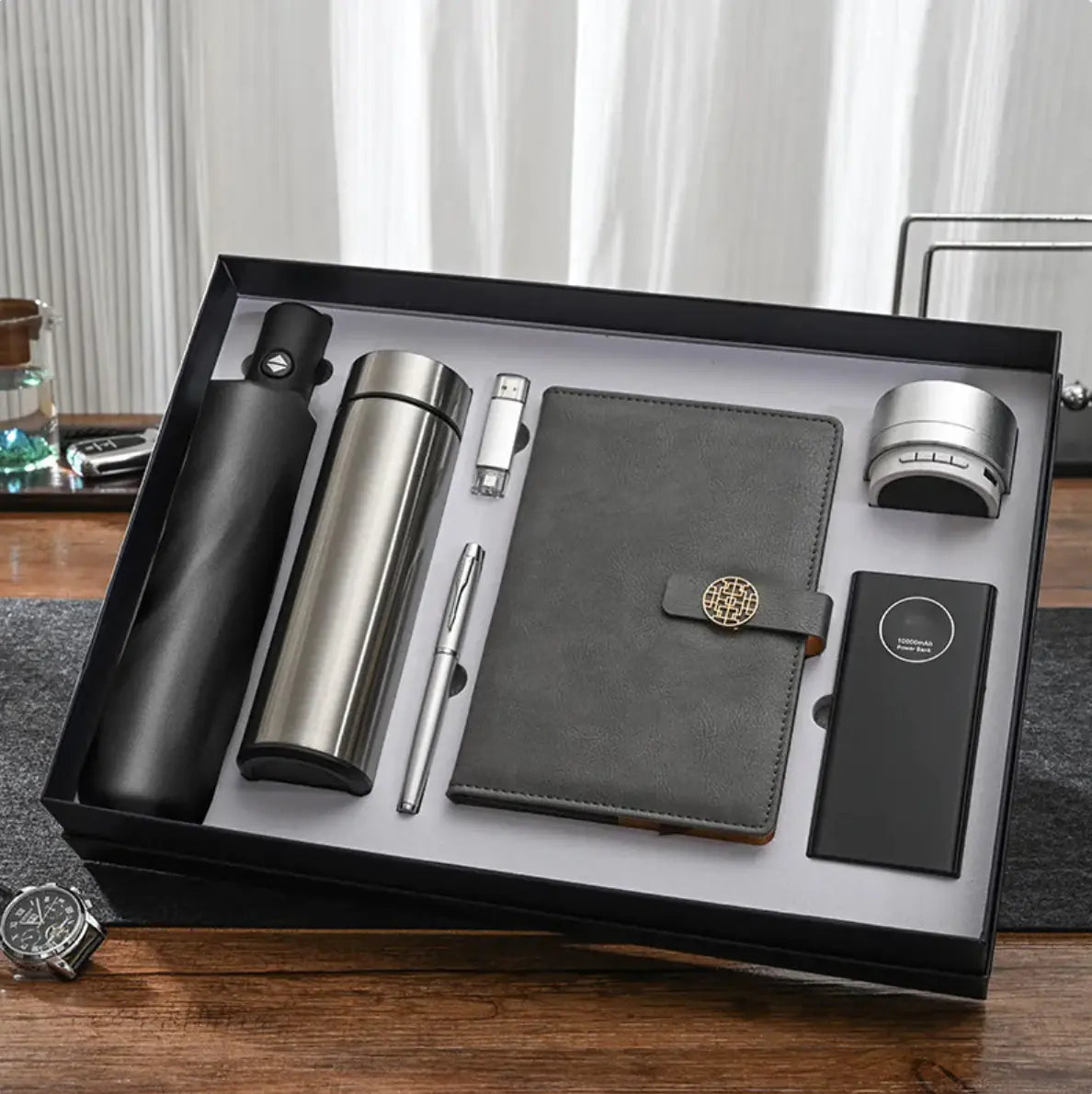 Executive Umbrella & Thermal Cup Kit
