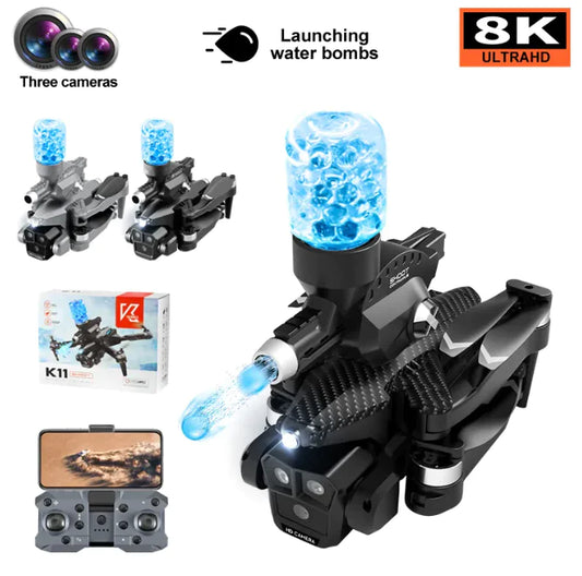 Optical Flow Three Camera Four-axis Water Bomb Launching Drone