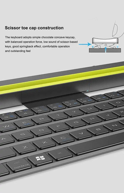 Flexible Folding Bluetooth Portable Pocket Keyboard