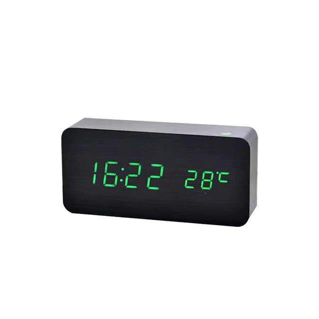 Lumina Wood Desk Clock & Charger