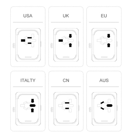 Global Travel Adapter Hub