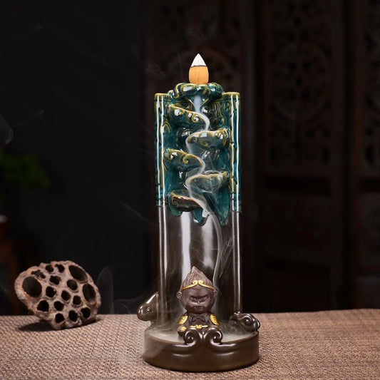 Monkey King Smoke Waterfall Incense Burner
